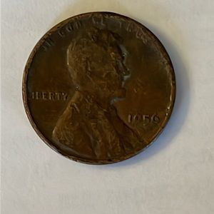 Rare 1956 wheat head penny with no D stamp